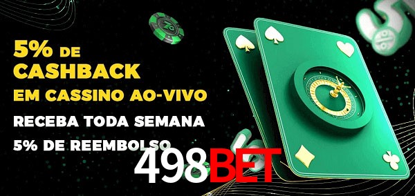 Promoções do cassino ao Vivo 498bet